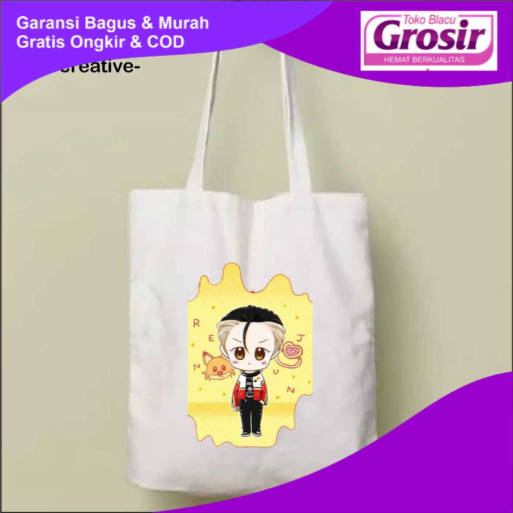 Tas Totebag nct dream renjun fanart Aesthetic Blacu Vintage  Belanja Tote Bag TOKO BLACU