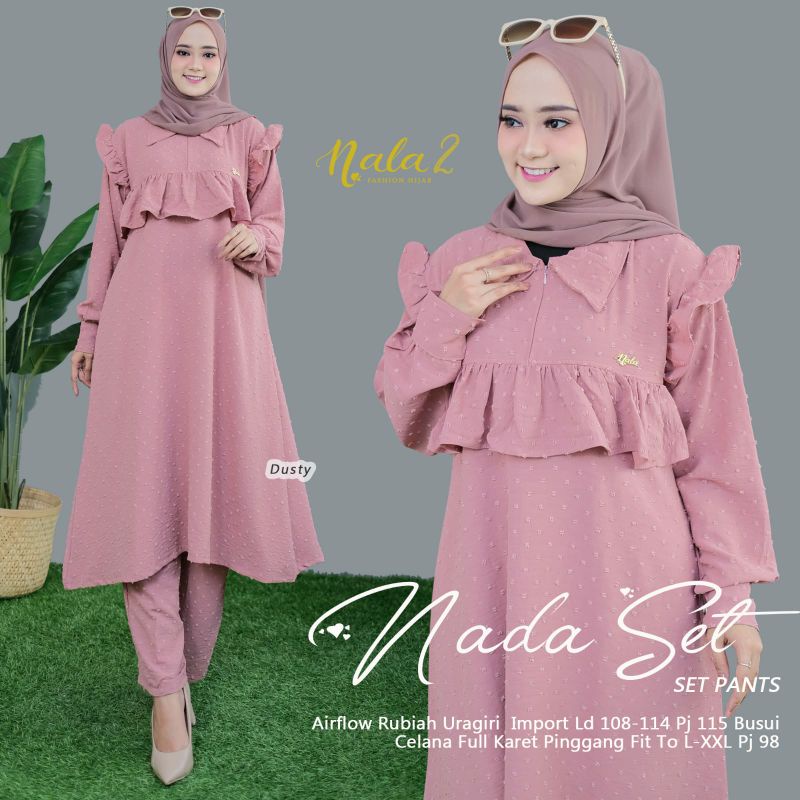 Setelan baju cantik wanita airflow uragiri import by nala