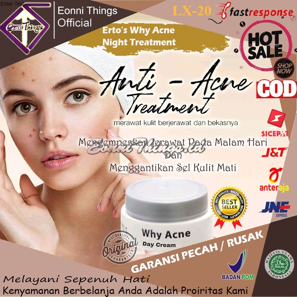 Krim Cream Obat Jerawat Bruntusan Acne Treatment Skincare Skin Care Scincare Skincer Perawatan Kecan