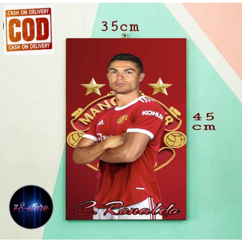 poster cristiano ronaldo/poster dinding/cristiano ronaldo manchester united