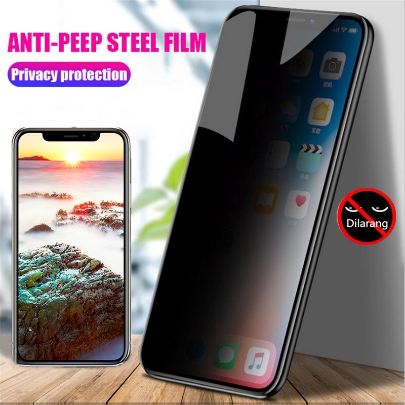 Anti-mengintip kaca tempered For iPhone 14 Pro Max Ditambah pelindung layar For iPhone 6 6S 7 8 Plus X XR XS MAX 11 12 13 Pro Max tempered Glass