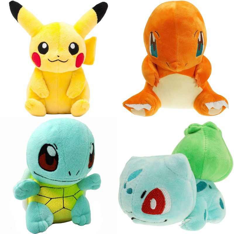 Boneka Pokemon  impor pikachu charmander squirtle bulbasaur 