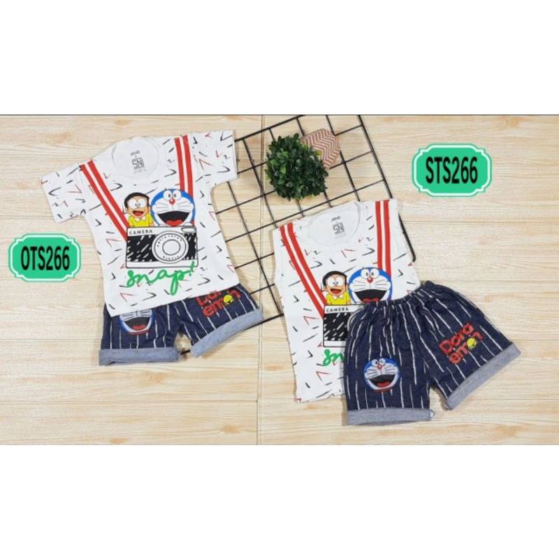 Arno Kids Baju Setelan Bayi Anak SNI Celana Pendek Dan Kaos Usia 6 Sd 18 Bulan