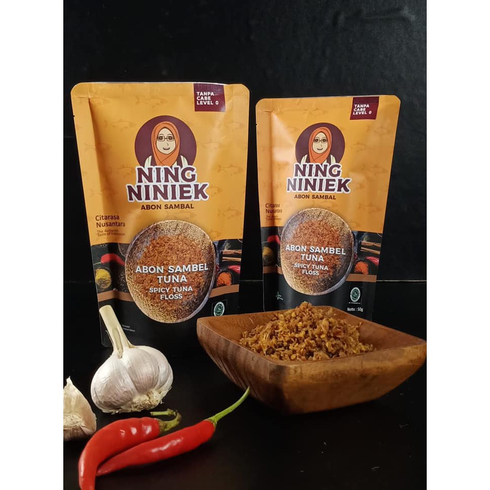 

Abon Sambal Tuna Ning Niniek Khas Surabaya - Pelengkap Makan Enak - Netto 50 Gram