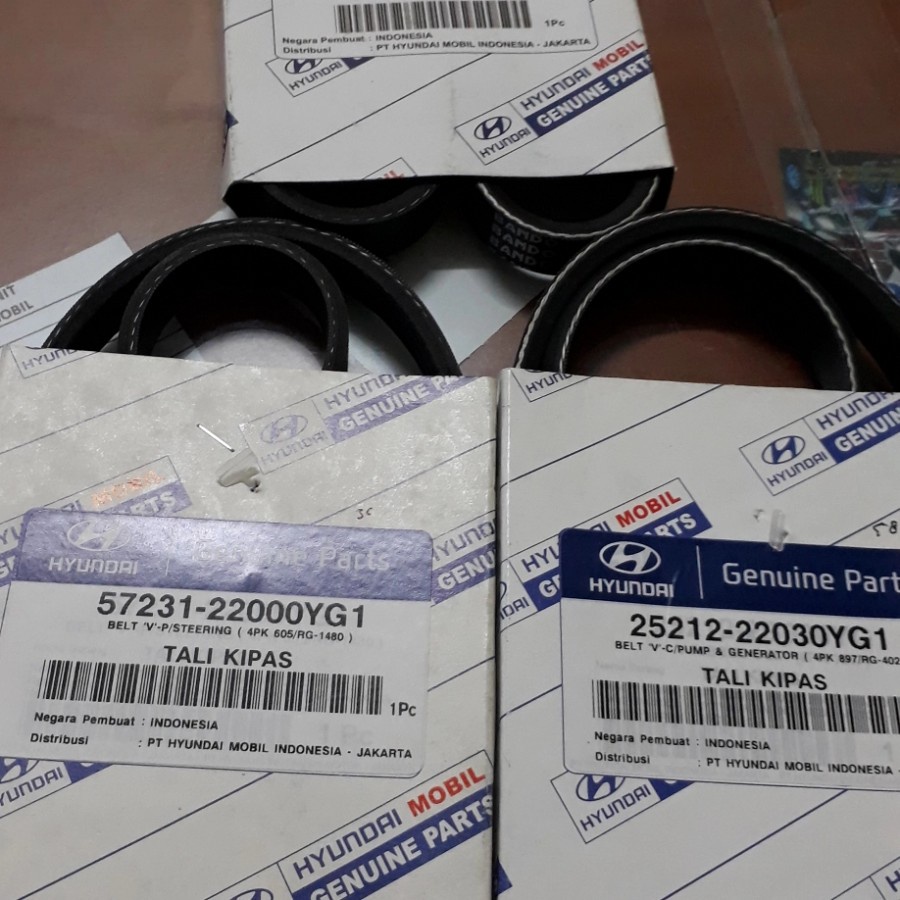 VANBELT SET HYUNDAI ACCENT VERNA AVEGA GETZ FAN BELT
