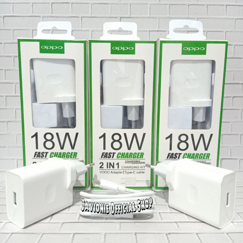 Charger Casan Cas OPPO A52 A53 A54 A55 Reno4 F 18W 30W ORIGINAL FAST CHARGING TYPE C