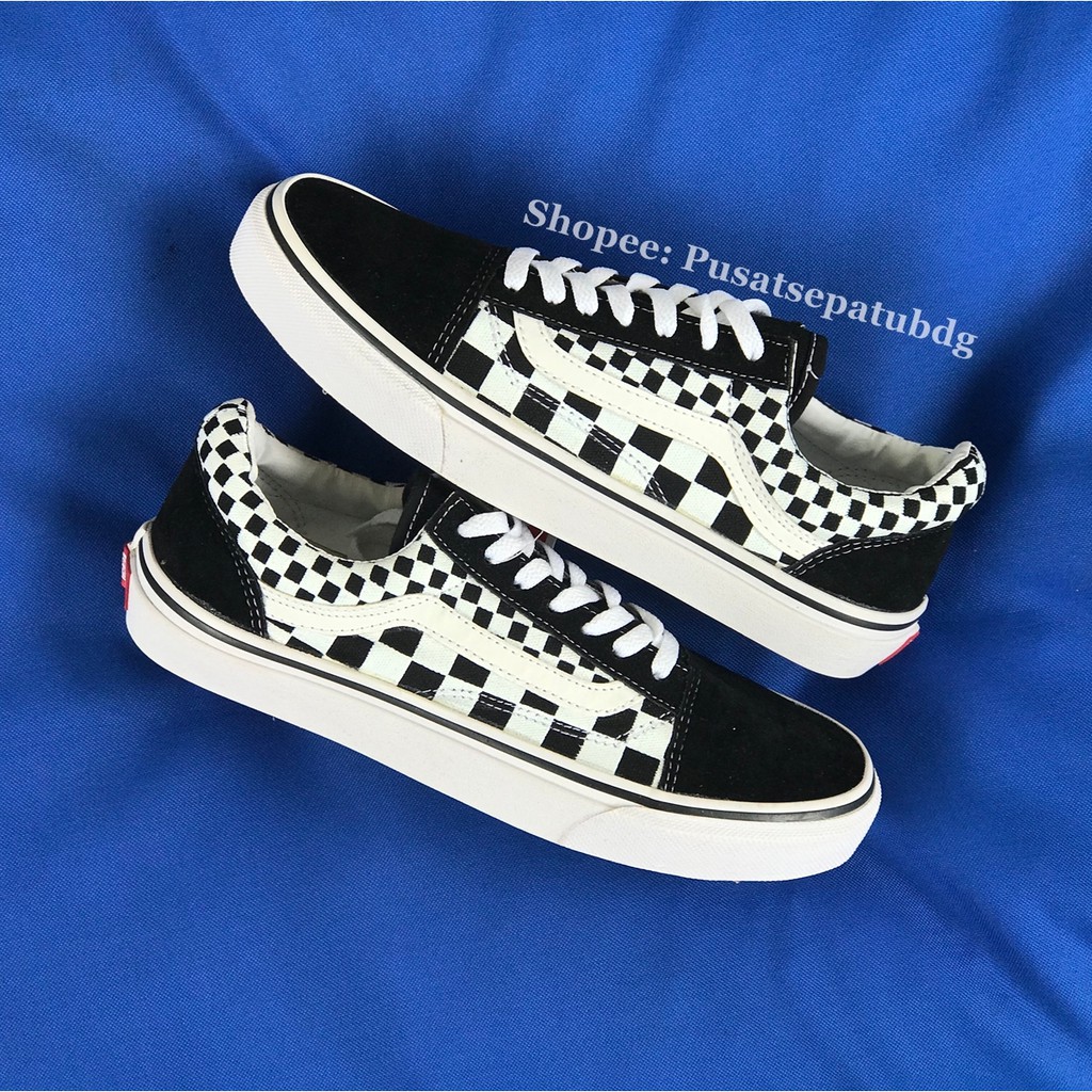 VANS OLDSKOOL CHECKERBOARD MIX BLACK WHITE