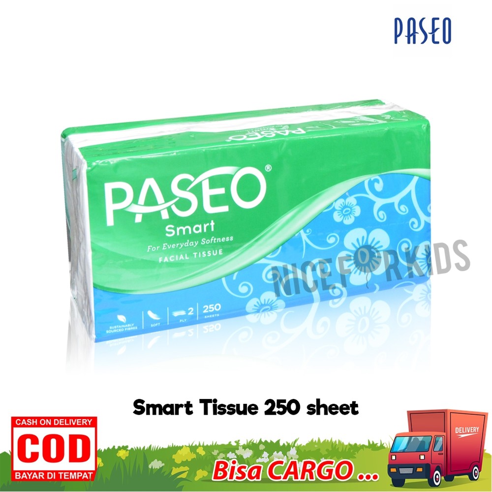 Paseo Smart Tissue 250 sheets Tisu Serbaguna Tisu Wajah Facial Tissue ( 2ply )