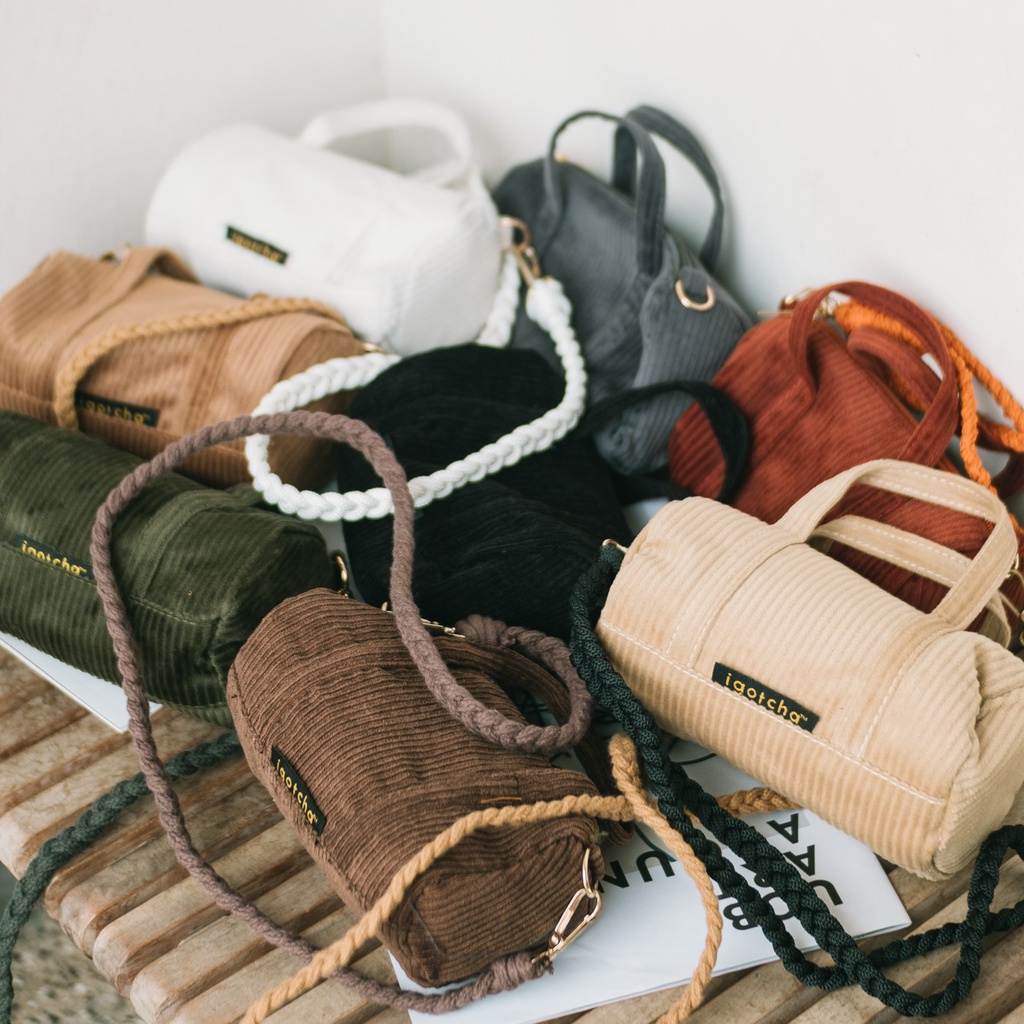 IGOTCHA Sling Bag - Tammy Tas Tabung Corduroy [B6]