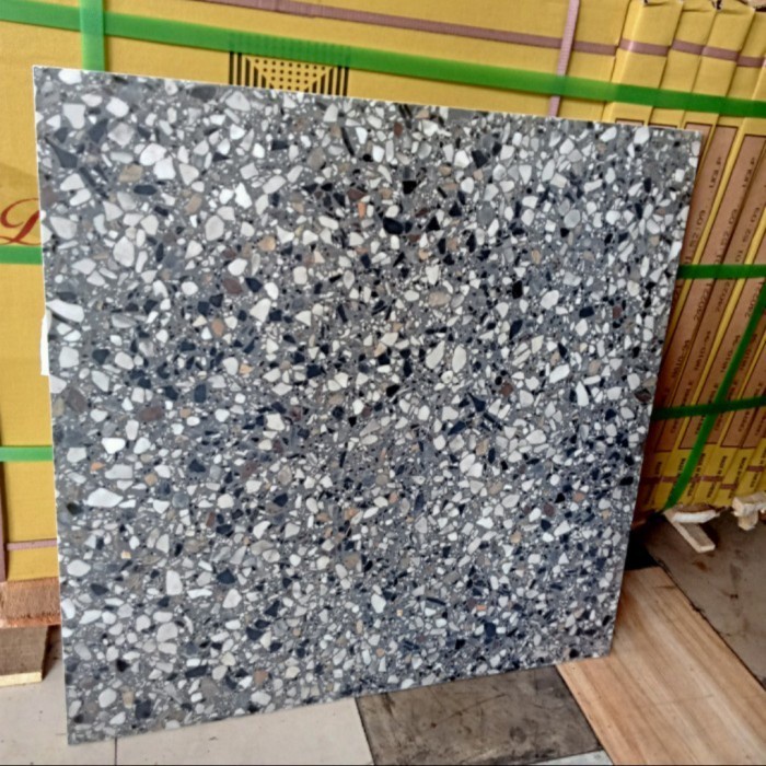 granit infinity 60x60 terazo drak grey