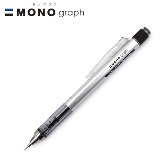 

Stok Ready Tombow Mono Graph Saker Mechanical Pencils 0 5mm SILVER Murah