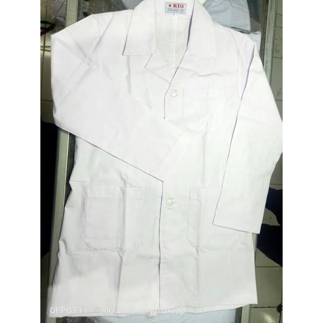 JASLAB PANJANG DOKCIL PANJANG RIO SERAGAM SEKOLAH TANGAN PANJANG JASLAB DOKCIL PANJANG