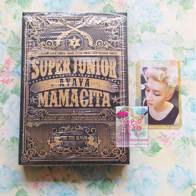 Super Junior - 7th Album Mamacita A Version Eunhyuk Siwon Shindong Photocard