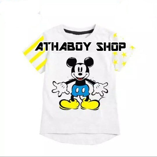 Kaos Anak Mic Happy Putih 1-10thn