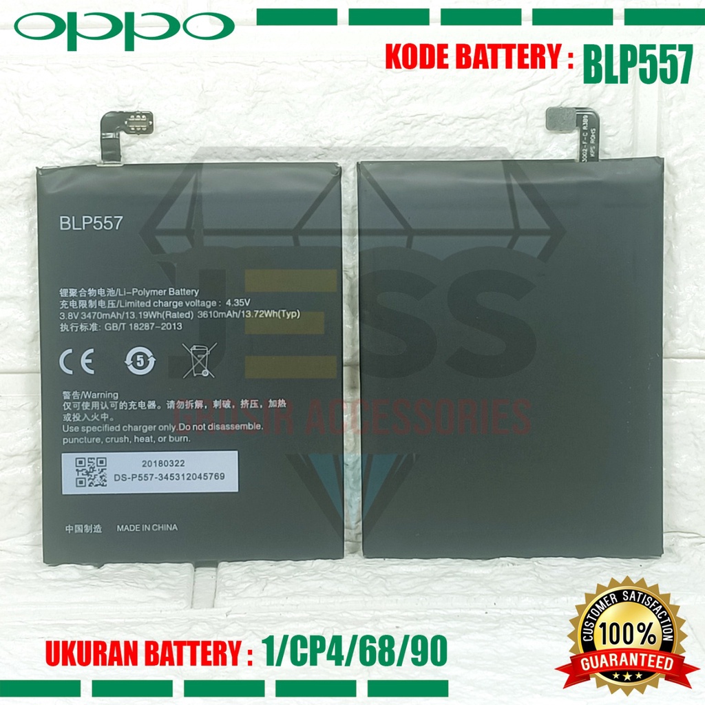Baterai Battery Original BLP557 BLP-557 For tipe OPPO N1 - N1T - N1W