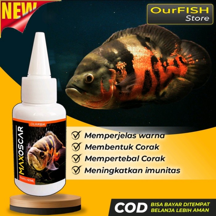 Max Oscar - Obat dan Vitamin Mutasi Ikan Oscar