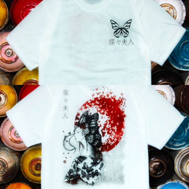 kaos pria/BUTTERFLY GEISHA/kaos japan