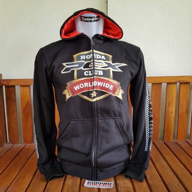 jaket sweater hoodie honda pcx 150 003 motor bikers club klub komunitas community