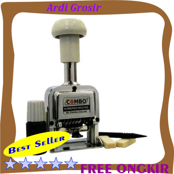 

HOT PROMO !!! Stempel Angka Nomor 8 Digit Otomatis Combo 108s 8 Digits Stamp Cap Numbering Machine