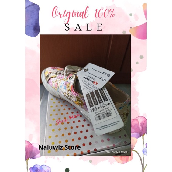 Sepatu Superga original Superga FlowerySatin original