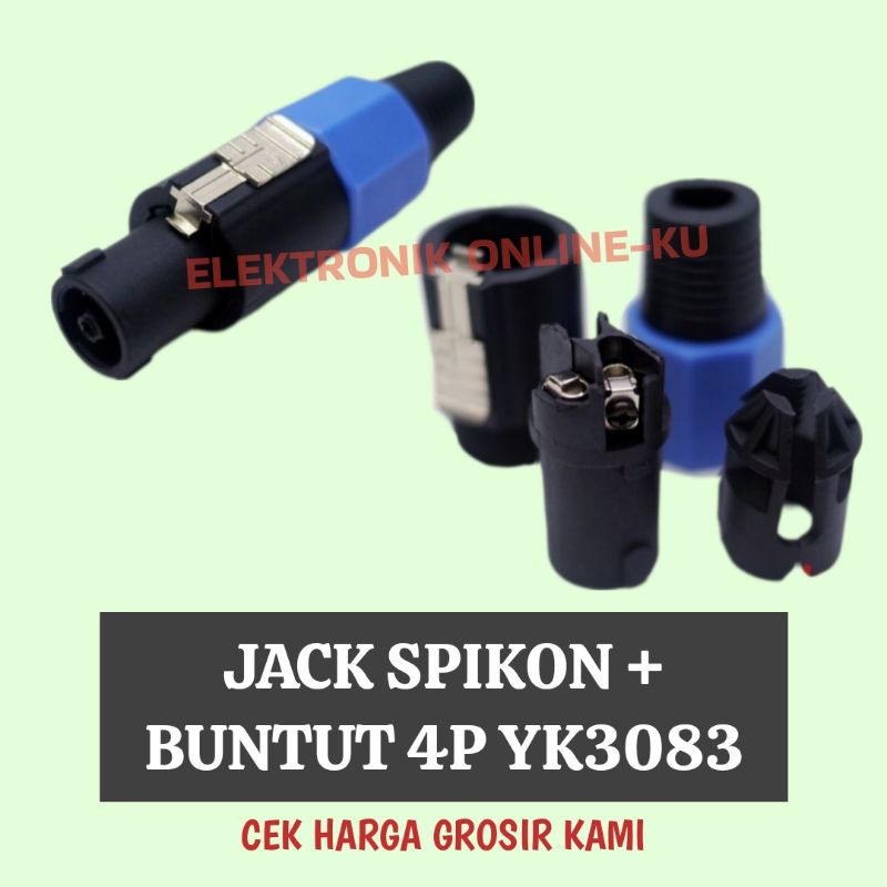 JACK SPIKON MODEL BUNTUT 4P 3083 HITAM BIRU