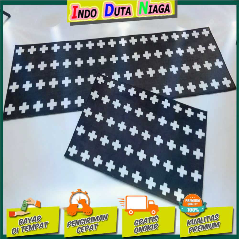 IDN MY HOME - DOBOXUAN Keset Dapur Anti-slip Kitchen Rug 40x120cm 1 PCS - JX-D320