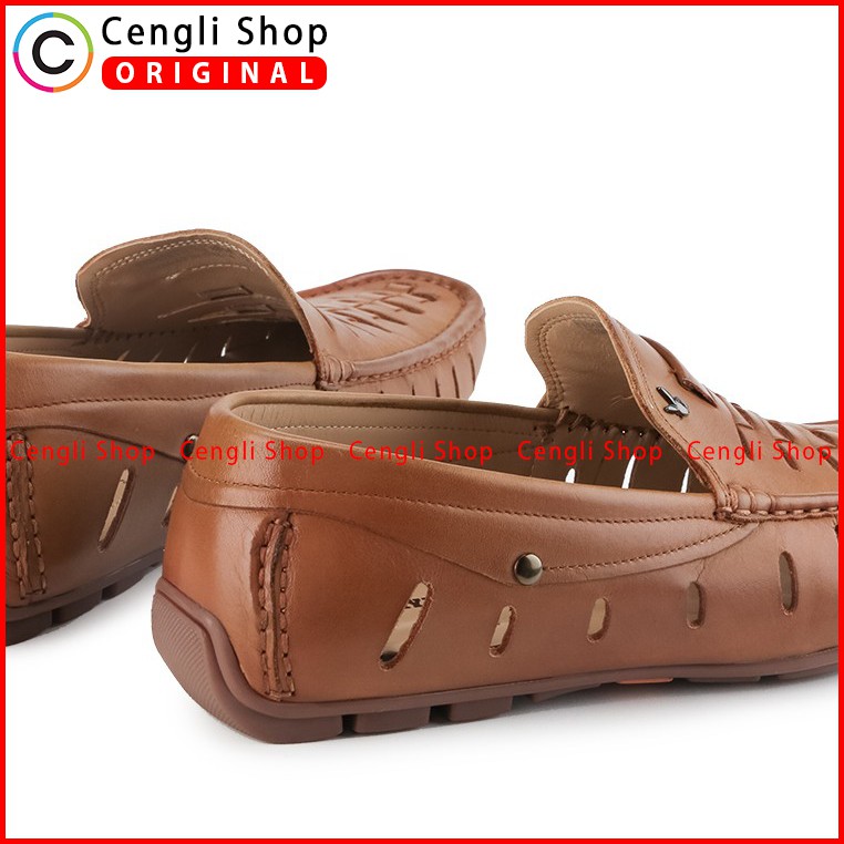 PLAYBOY SEPATU PANSUS LOAFER KULIT PRIA ORIGINAL TERBARU COKLAT PL46