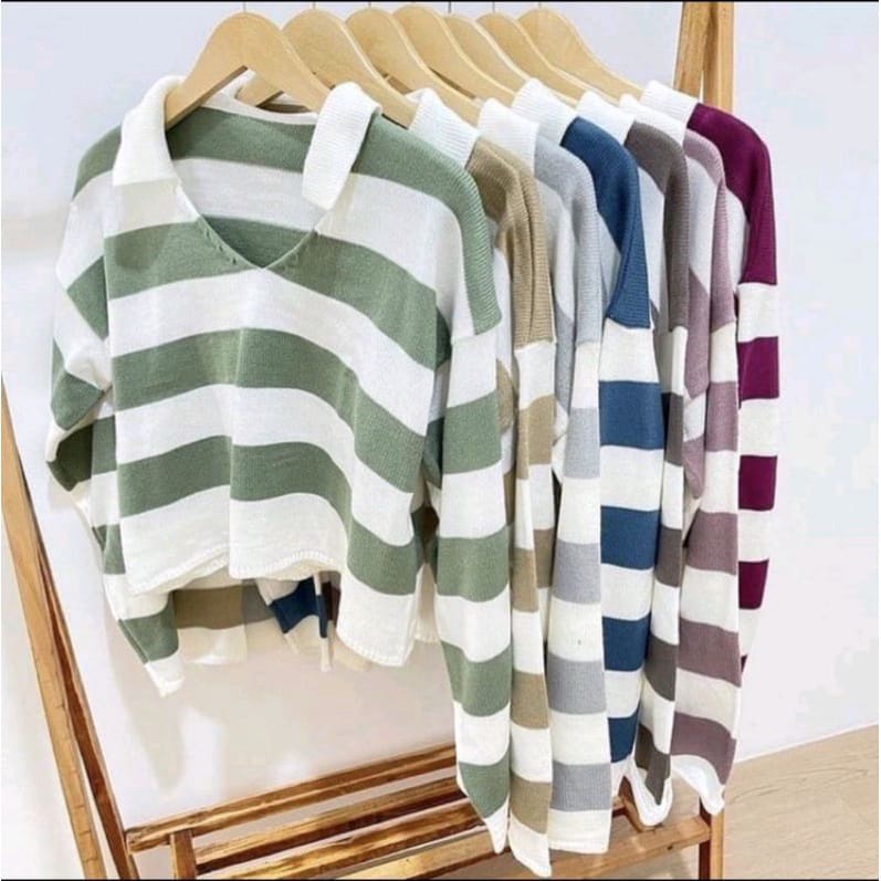 Sydney Fuji Knit Sweater/Sweater Blouse/Sweater Blouse Rajut/Sweater Blaster Crop/Atasan Wanita/Baju