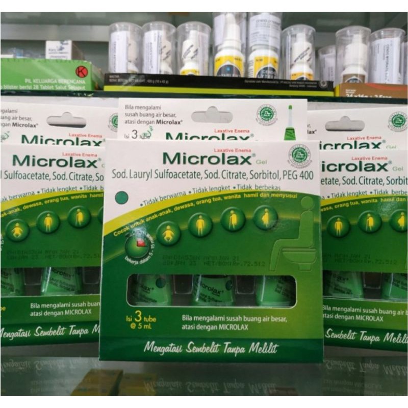 Microlax Gel box Isi 3 Tube @5ml