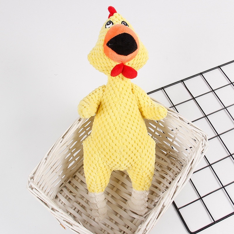 Screaming chicken squeaky toy