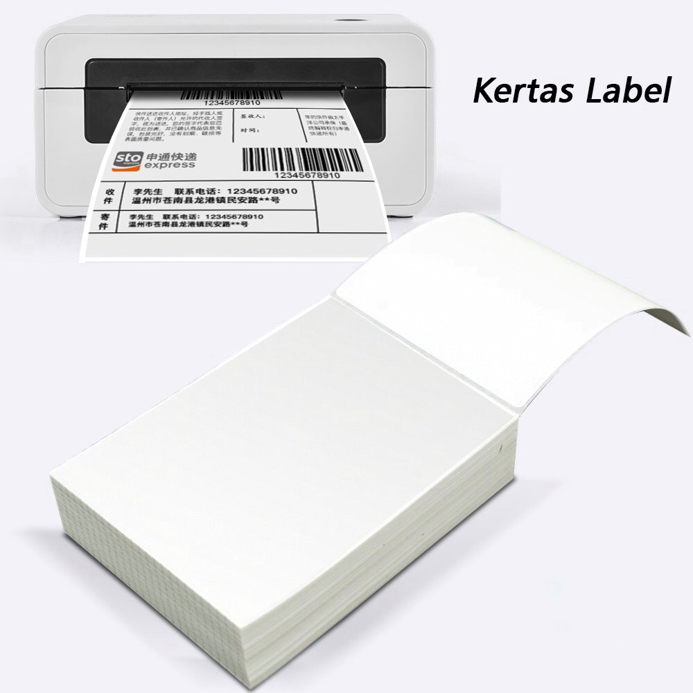 TTSHOPSOLO - Label Sticker  Thermal/Printer Barcode 100x150 - isi 500 Lembar