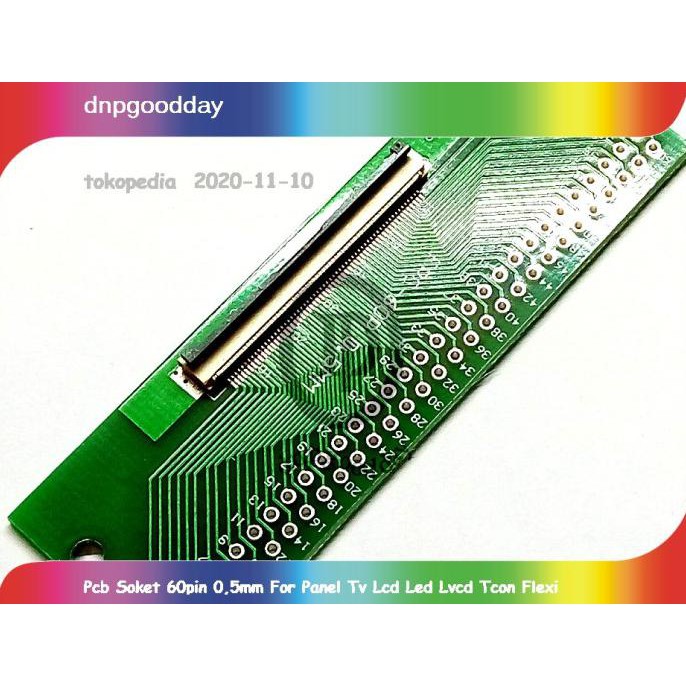 Pcb Soket 60Pin 0,5Mm For Panel Tv Lcd Led Lvcd Tcon Dnpgood11 Segera Dapatkan
