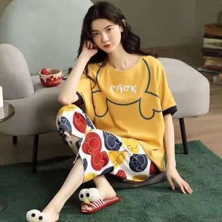 BAJU TIDUR WANITA SET LENGAN PENDEK CELANA 7/8 IMPORT PREMIUM BANYAK MOTIF LUCU ANUGRAH@STORE