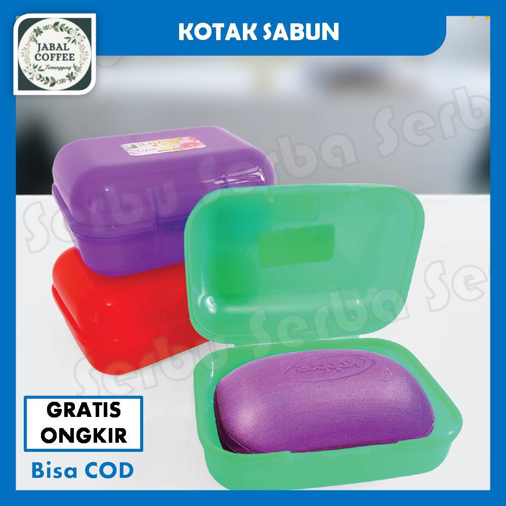 Kotak Sabun Mandi / Tempat Sabun Mandi / Tempat Sabun Mandi Batang / Tempat Sabun Plastik Warna J49