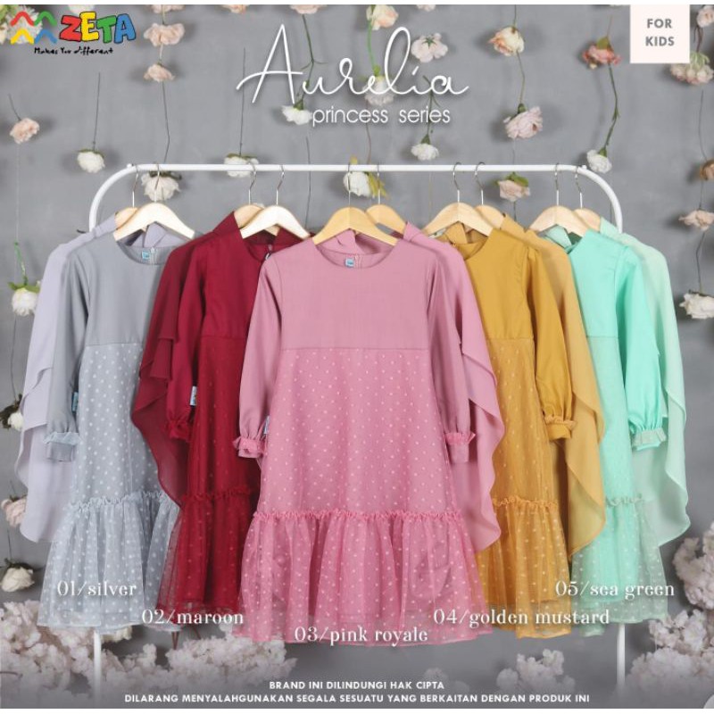 Gamis Aurelia NEW ORIGINAL PRODUCT BY ZETA OUTFIT