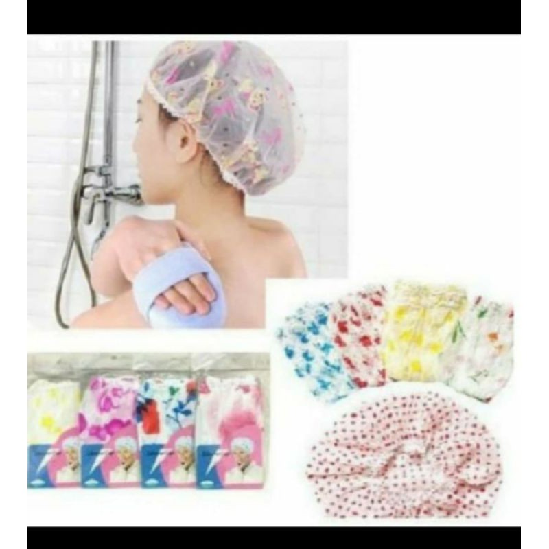 shower cap motif