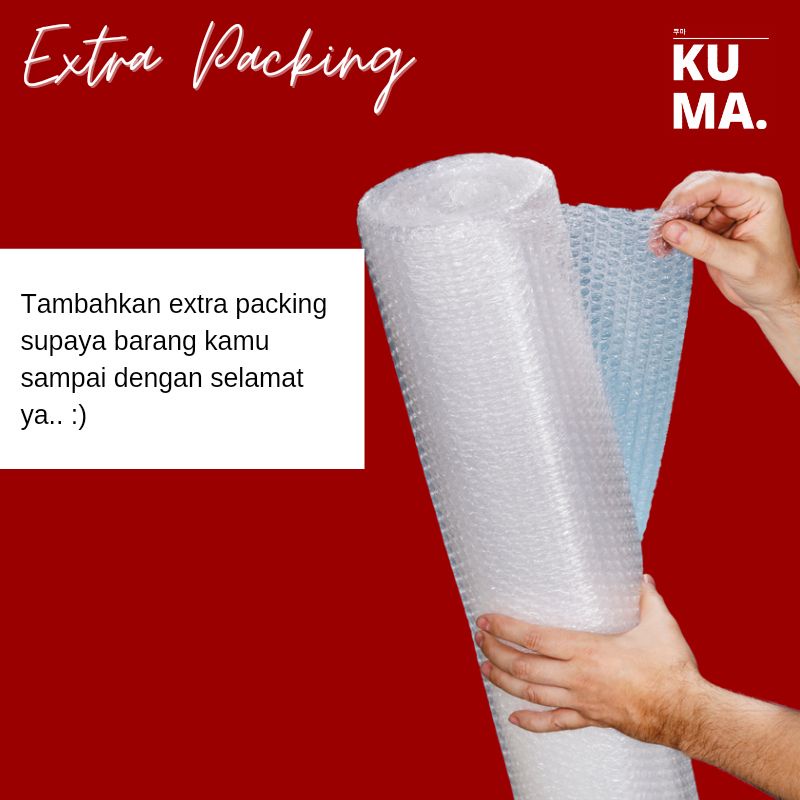 EXTRA BUBBLE WRAP UNTUK PACKING LEBIH AMAN