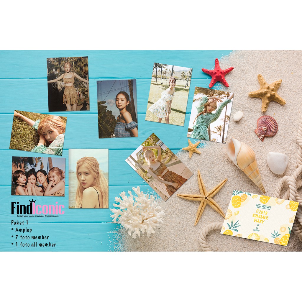 Photocard BLACKPINK Summer Diary in Hawaii 2019 - Foto BLACKPINK - Foto KPop