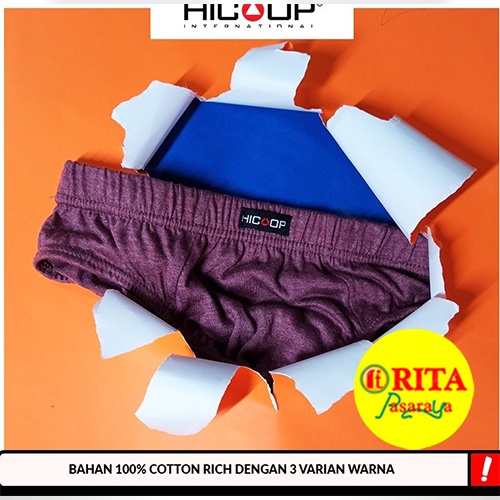 Hicoop Celana Dalam Pria 3 In 1 HB-01 Pakaian Dalam  Laki-laki Isi 3