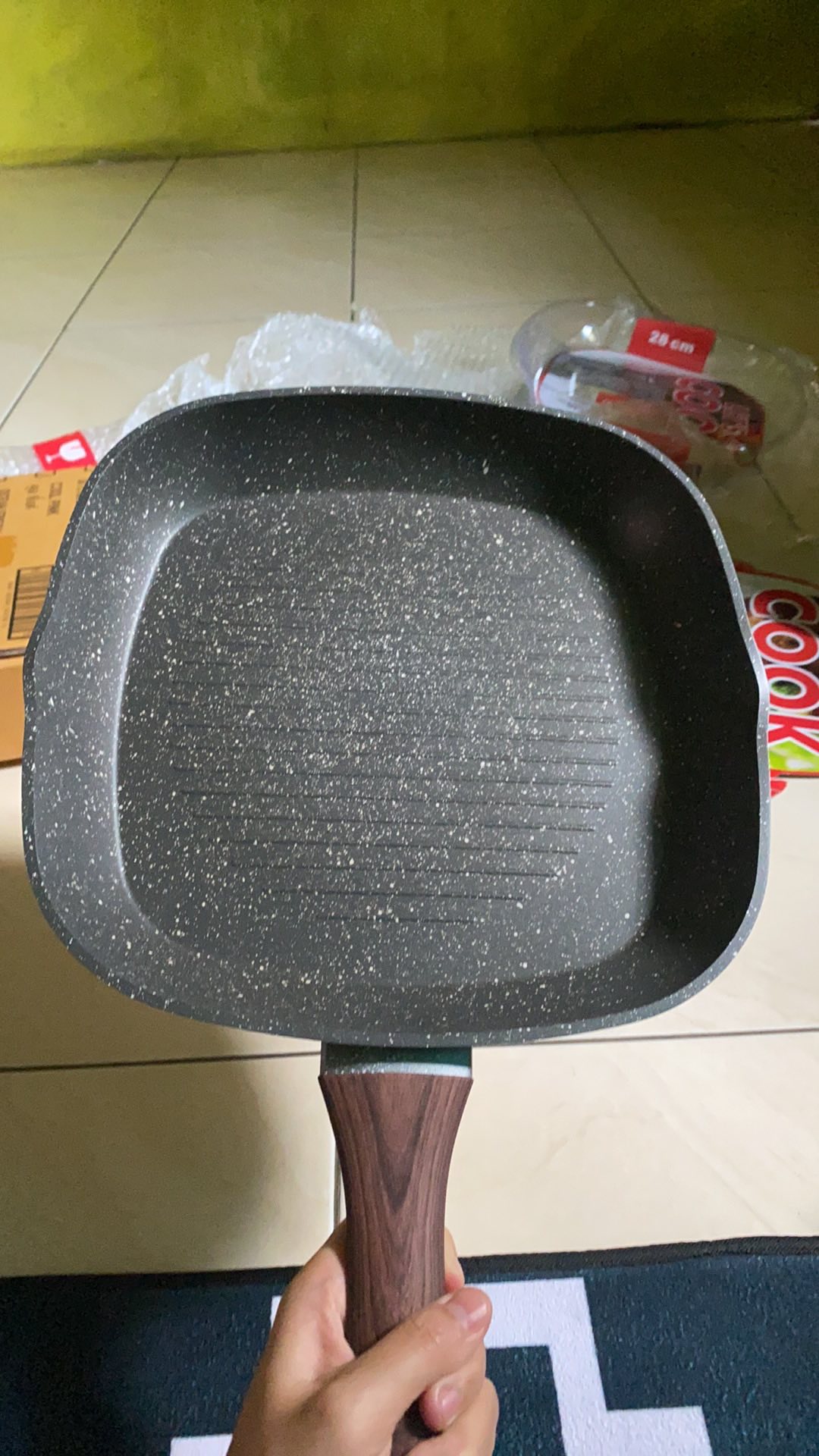 Cypruz - Fry Pan Induksi Marble Bbq 28cm Fp-0648