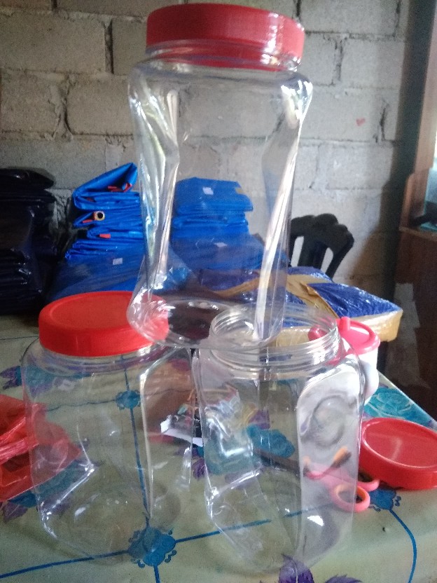 Ekspedisi Toples Plastik Kotak Tinggi 2 Liter Tanpa Tutup