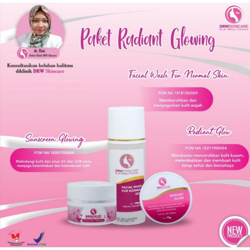 PAKET RADIANT GLOWING CREAM DRW SKINCARE