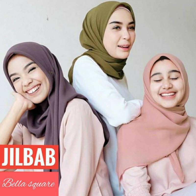 Hijab Segi Empat Bella Square / Jilbab Segi Empat Polycotton (Part I)