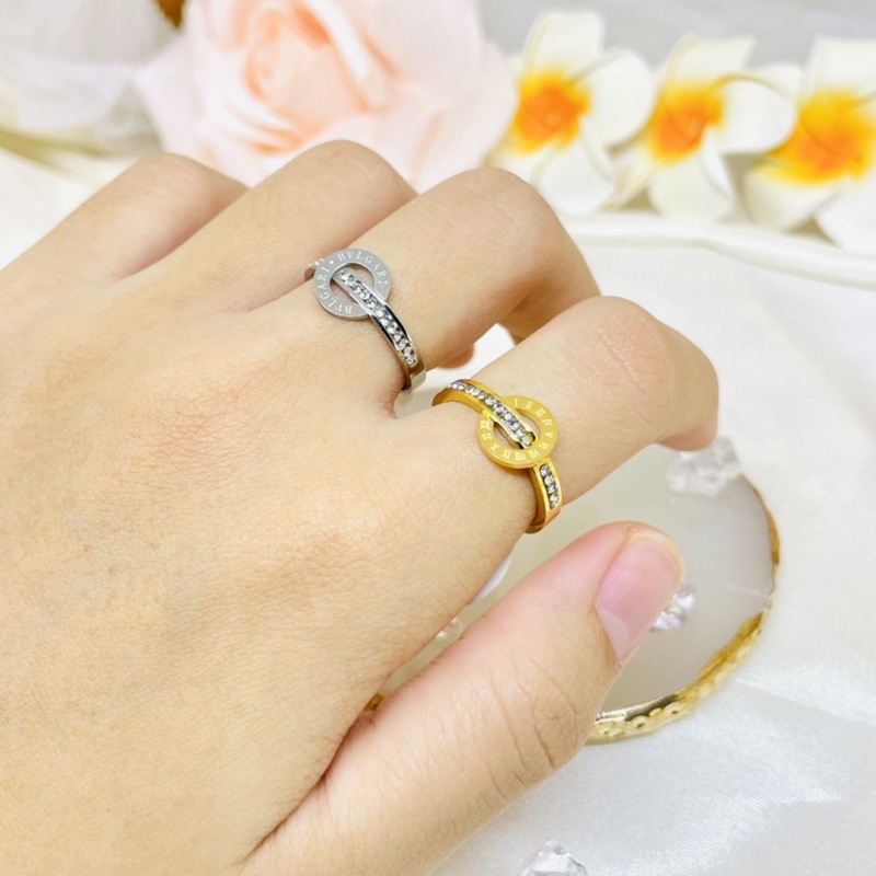 Cincin Titanium fashion wanita Anti karat