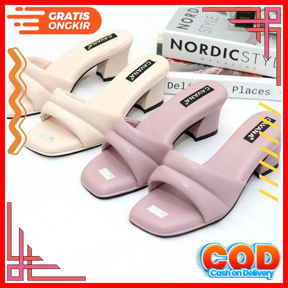 Sandal Hak Wanita Hils Import Hk Hels Aj 08 Tahu Jepit Zara R4 54 Cafana Sandal High Heels Wanita Sa