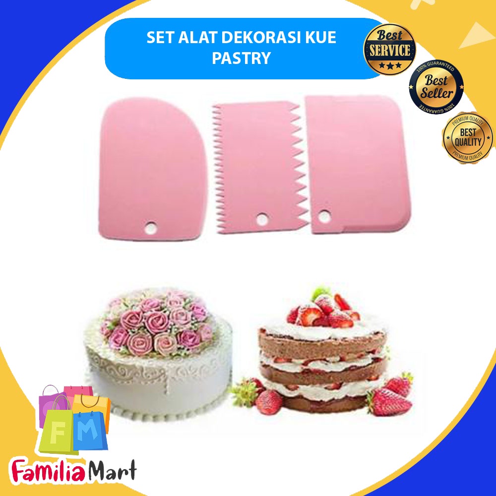 ALAT PEMOTONG ADONAN KUE ROTI FONDANT SET COMB ALAT DEKORASI KUE