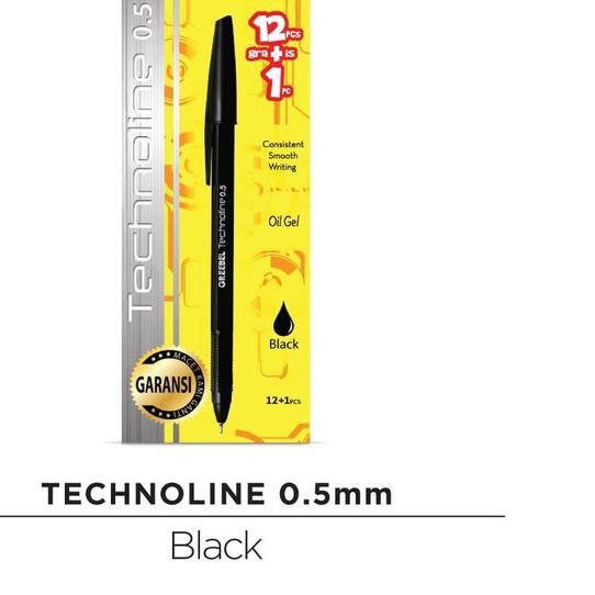 

◌ GREEBEL BALLPEN TECHNOLINE 0.5 BLACK (12+1) ♞