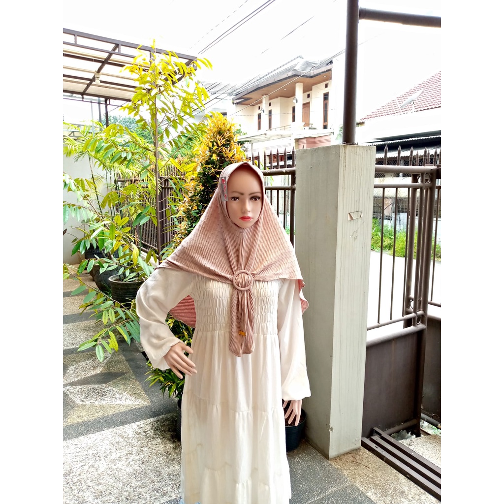 NEW  JILBAB FELISHA PLISKET GESPER LILIT (M) - HIJAB DOI ORI