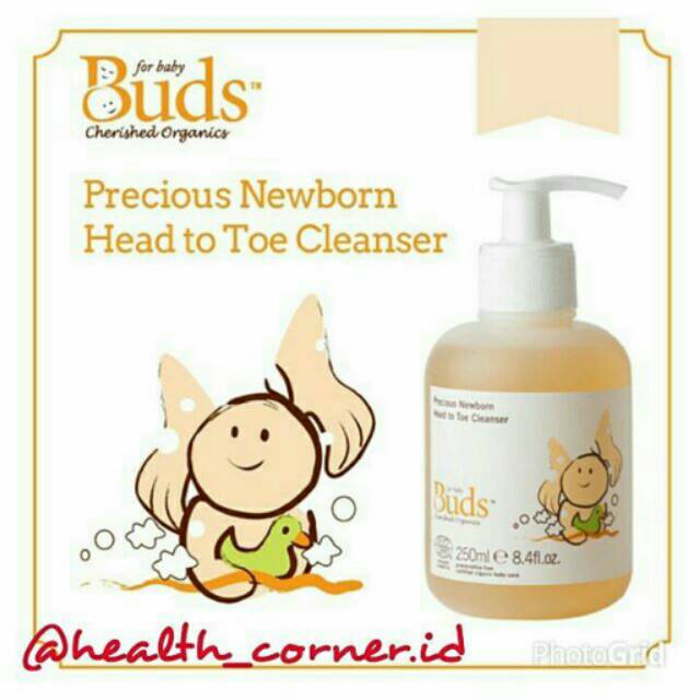 Buds Organic Precious Newborn Head to Toe Cleanser 250ml