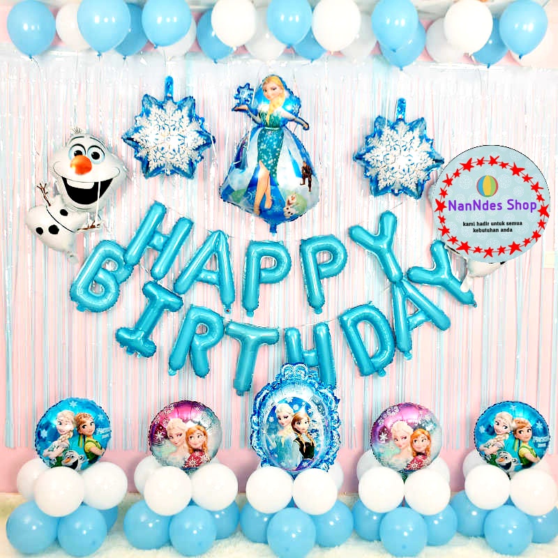 Jual Paket Tema Frozen Elsa Anna Olaf Ulang Tahun Pesta Birthday